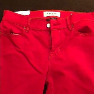 PACSUN RED JEANS BRAND NEW WITH TAGS